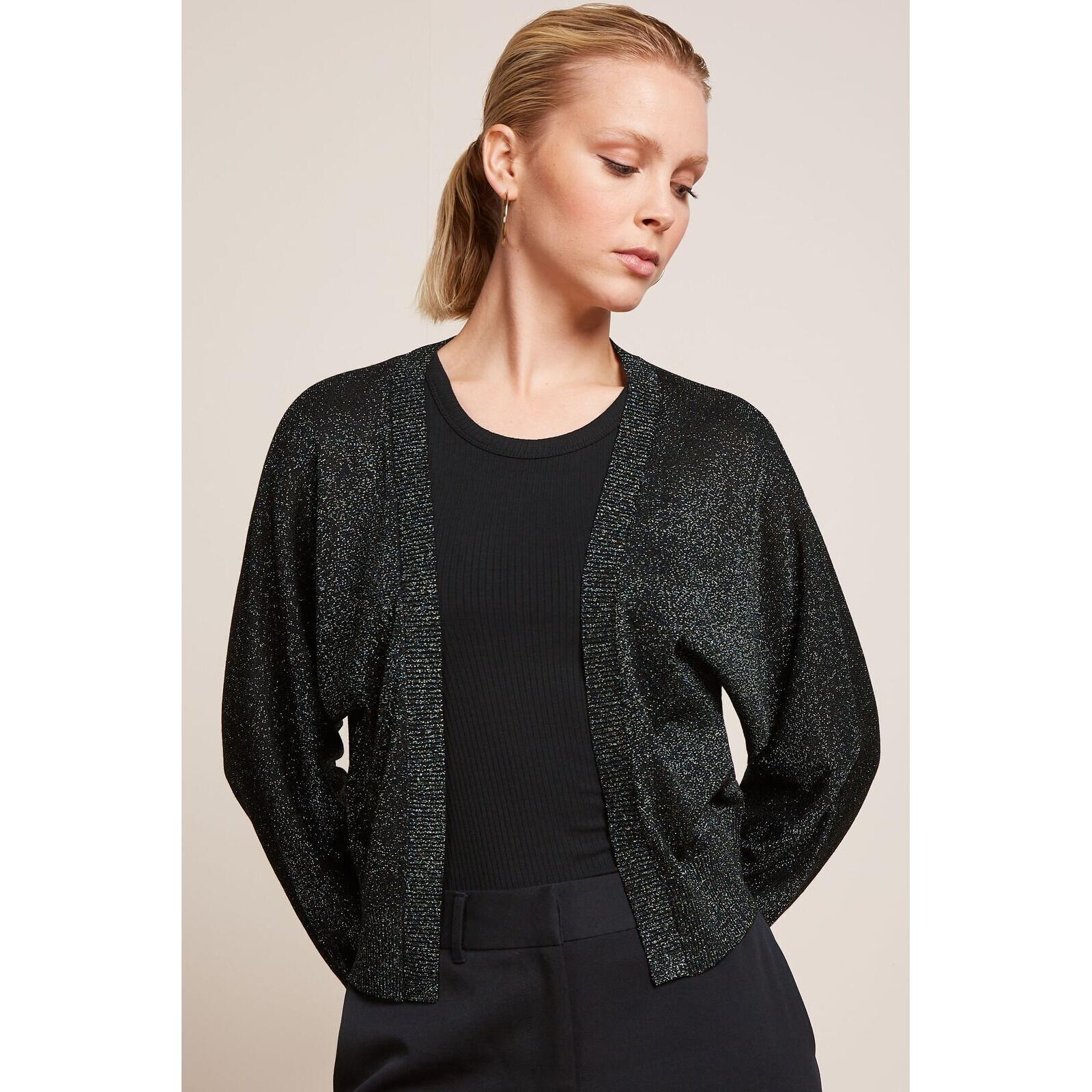 King Louie Damen Strickjacke Valentina Spiro black L