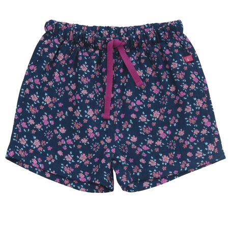 ENFANT TERRIBLE Kinder Hose kurz Musselin dunkelblau-magenta