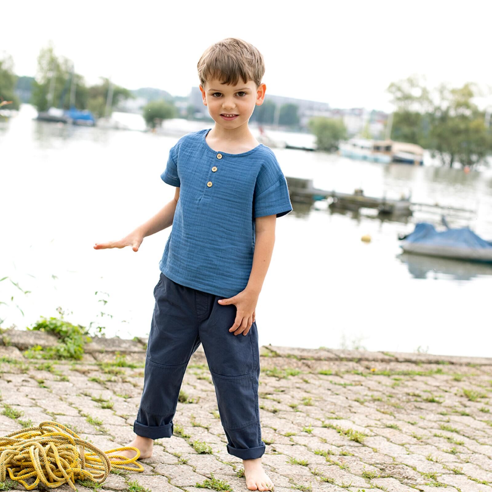 ENFANT TERRIBLE Kinder Hose dunkelblau