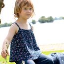 ENFANT TERRIBLE Kinder Top Musselin dunkelblau-magenta 104