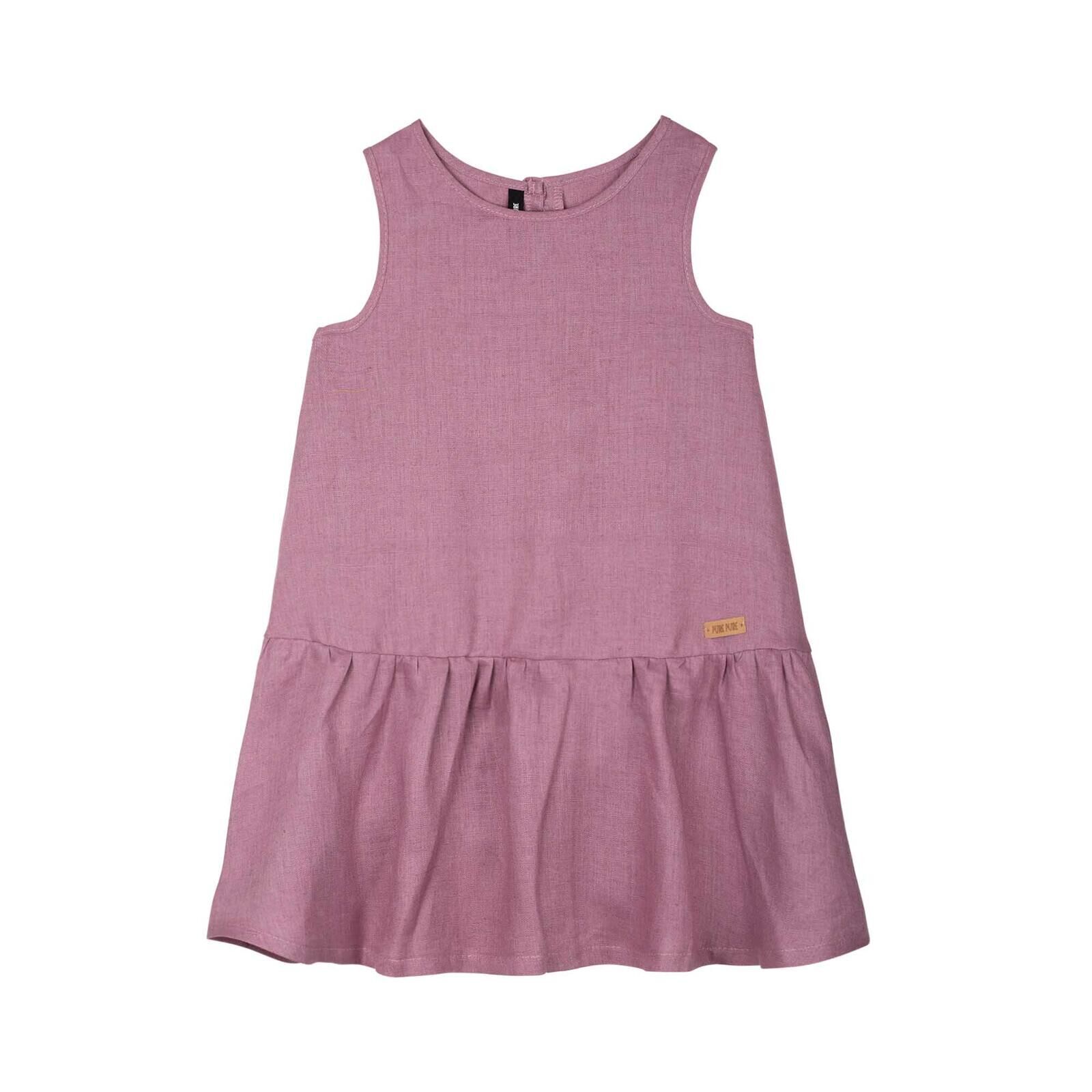 PURE PURE Kinder Kleid Leinen mauve 104