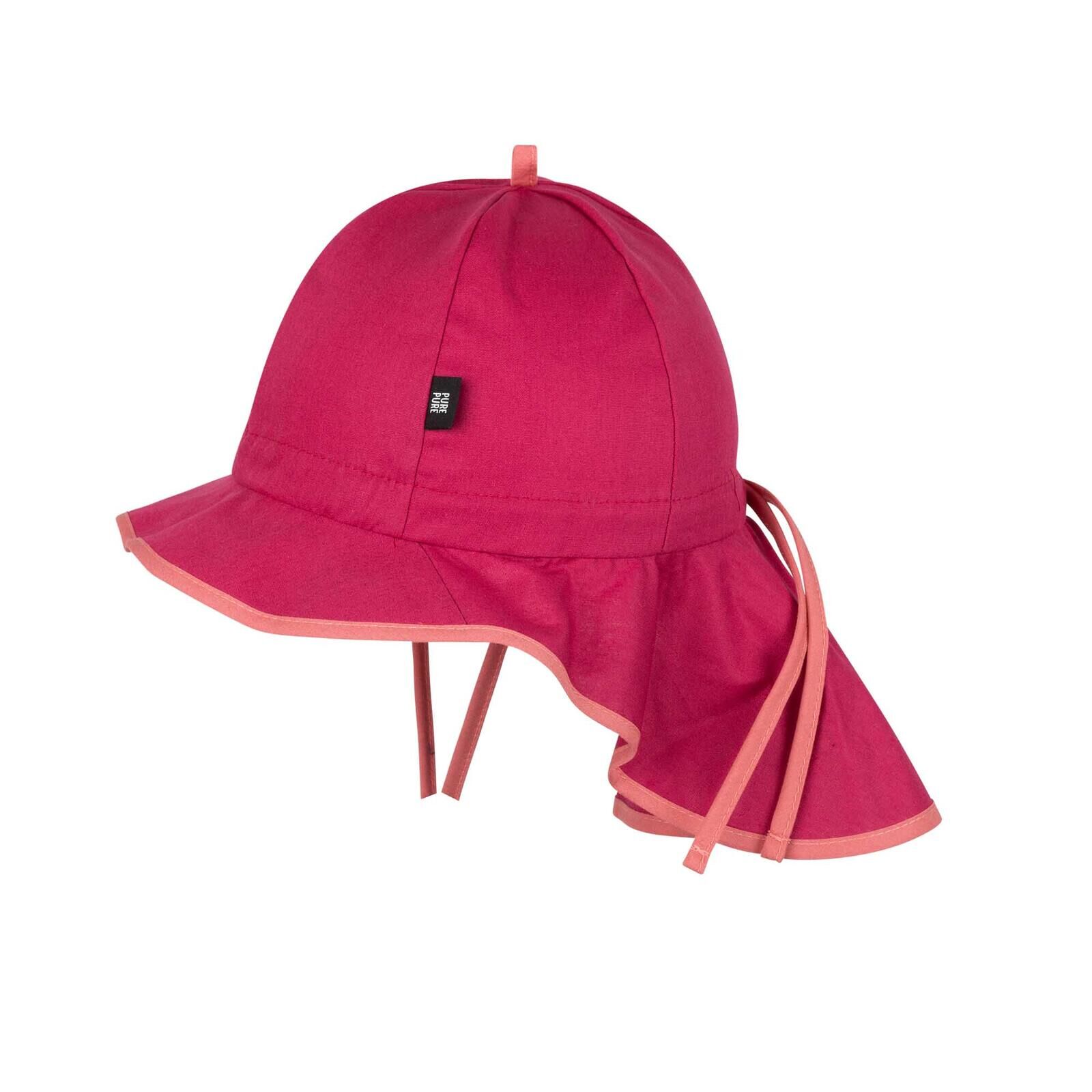 PURE PURE Kinder Sonnenhut Nackenschutz magenta 53