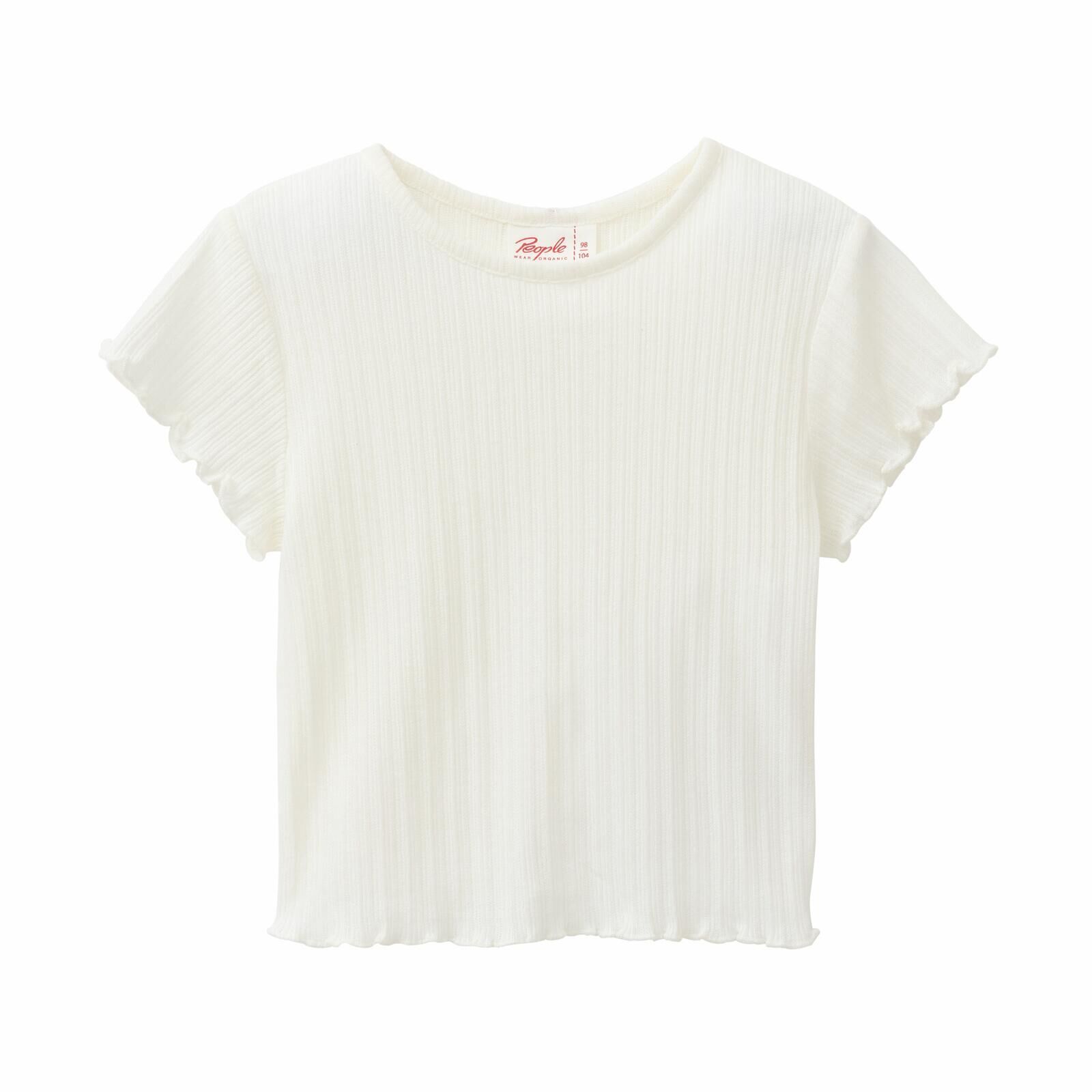 People Wear Organic Kinder Shirt kurzarm wei 110/116