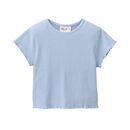 People Wear Organic Kinder Shirt kurzarm taubenblau P�nktchen 110/116