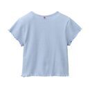 People Wear Organic Kinder Shirt kurzarm taubenblau P�nktchen 110/116
