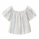 People Wear Organic Kinder Bluse bunt gestreift 110/116