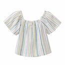 People Wear Organic Kinder Bluse bunt gestreift 110/116