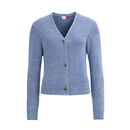 People Wear Organic Damen Strickjacke blau melange