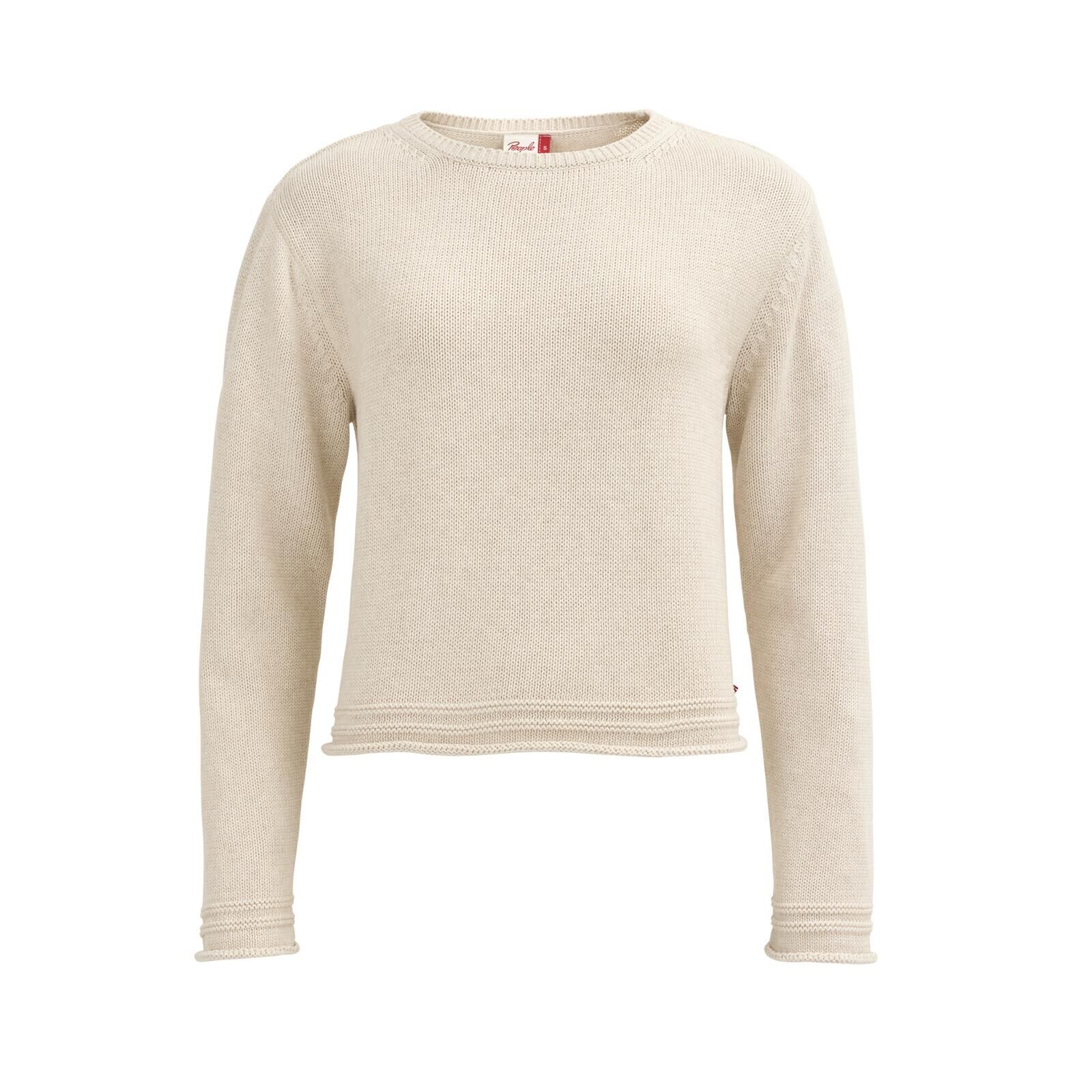 People Wear Organic Damen Pullover Strick kitt melange