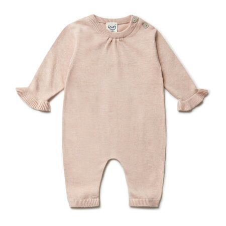 puri organic Baby Overall mit Faltendetail