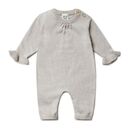 puri organic Baby Overall mit Faltendetail