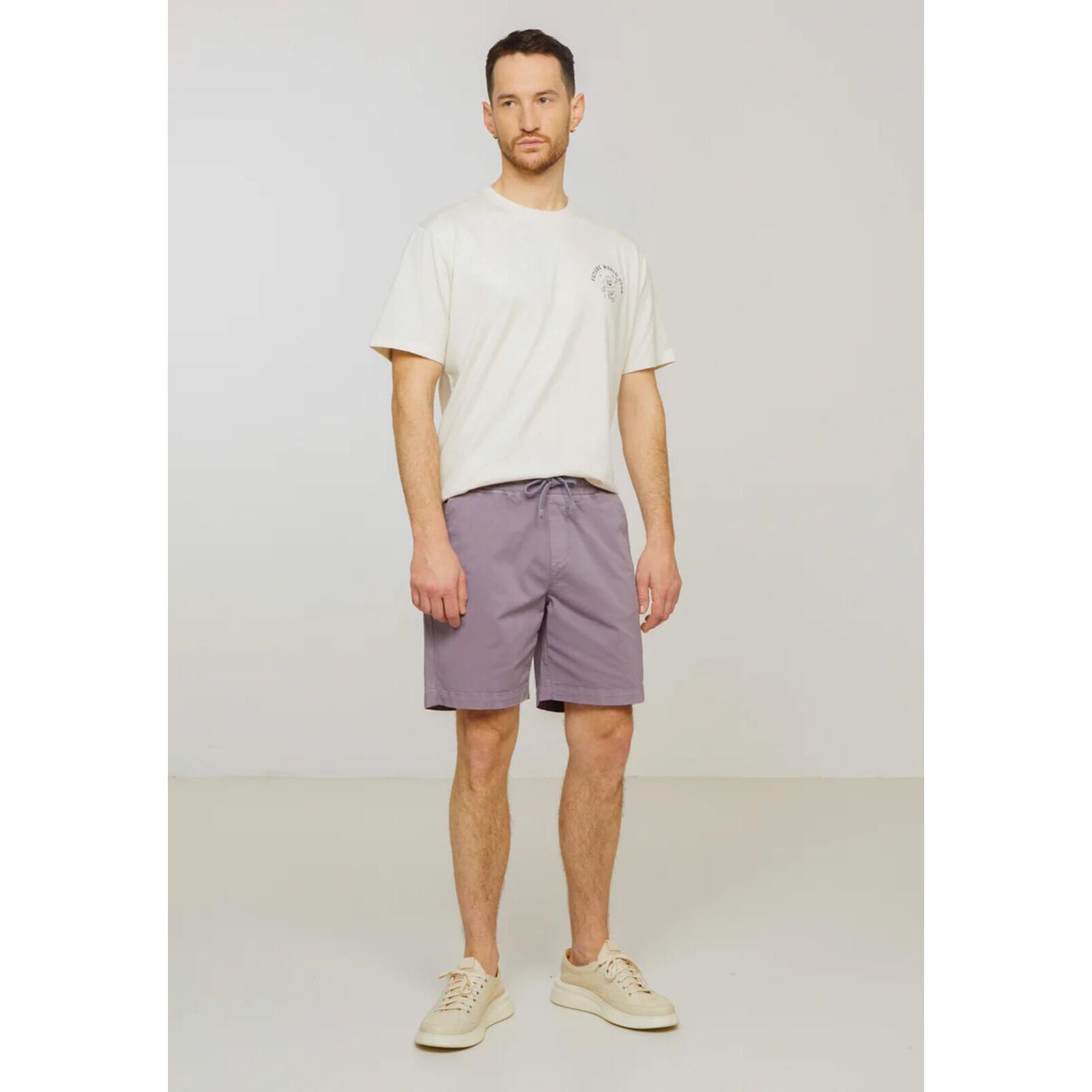 recolution Herren Hose kurz QUINCE grey lilac L