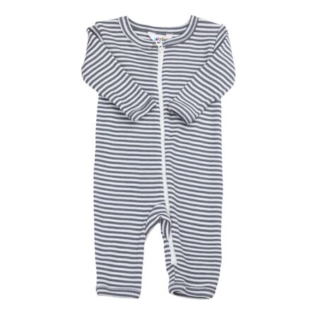 Joha Baby Overall Wolle/Seide dunkelgrau Ringel