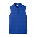 Tranquillo Damen Bluse Ajour-Jersey dazzling blue L