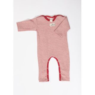 Lilano Baby Anzug mit Beinumschlag Wolle/Seide Ringel