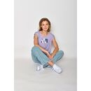 GREENBOMB Damen T-Shirt BIKE WAVECUT Timid lilac