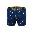 GREENBOMB Herren Boxershorts ANIMAL SEAGULL FRIES navy
