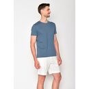 GREENBOMB Herren T-Shirt BASIC Spice ocean stripes L