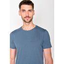 GREENBOMB Herren T-Shirt BASIC Spice ocean stripes L