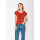 GREENBOMB Damen T-Shirt ANIMAL BIRD BRANCH Cool clay red S