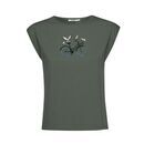 GREENBOMB Damen T-Shirt BIKE SEAGULLS Timid dirty olive S