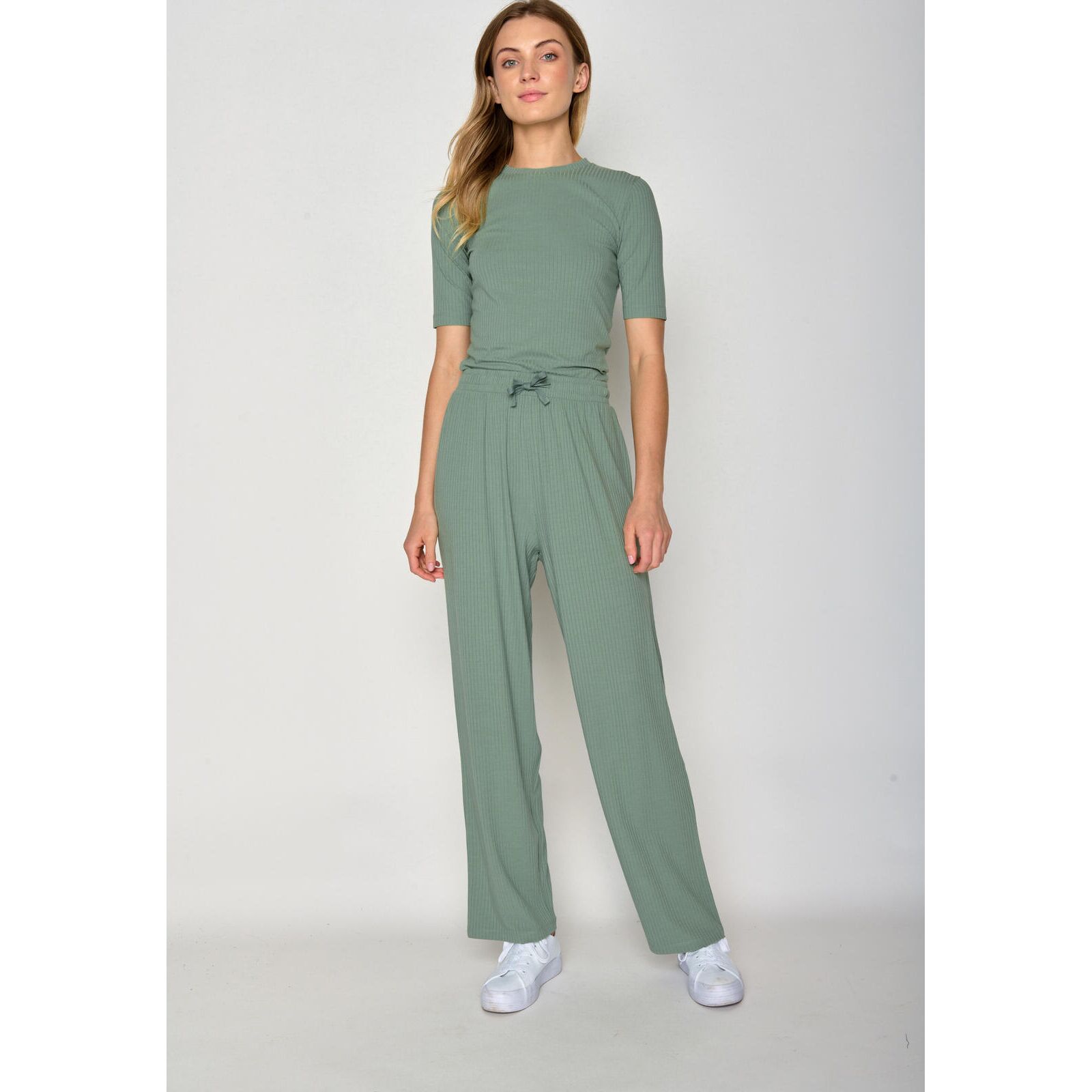 GREENBOMB Damen Hose Mood pale green L