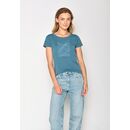 GREENBOMB Damen T-Shirt NATURE HIGH SEA Loves sloppy blue XS