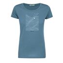 GREENBOMB Damen T-Shirt NATURE HIGH SEA Loves sloppy blue L