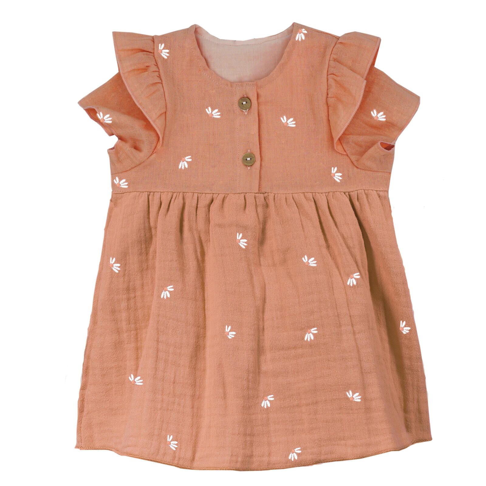 maximo Baby Kleid kurzarm cork washed-magerite