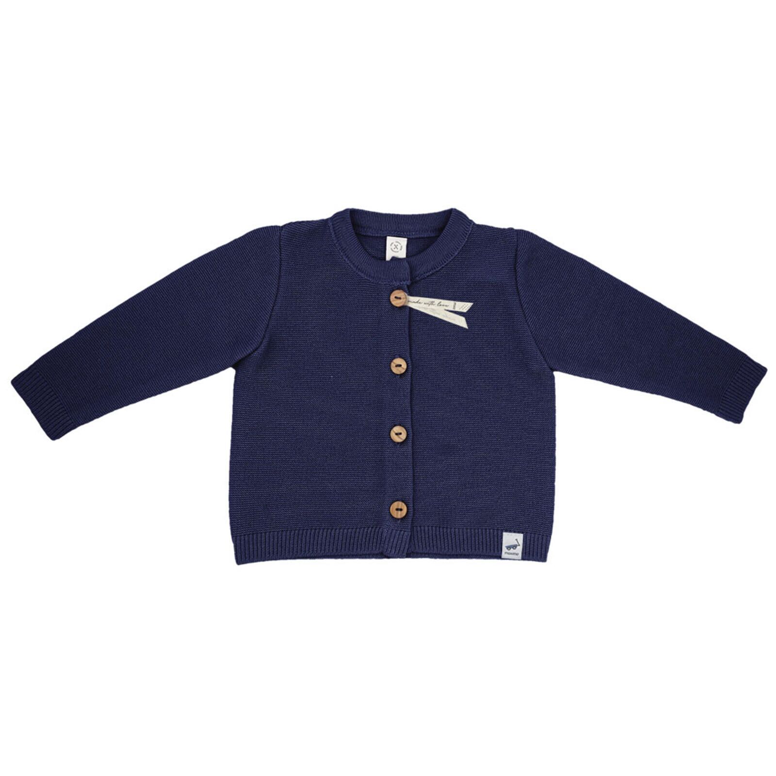 maximo Baby Strickjacke Strukturstrick navy 62