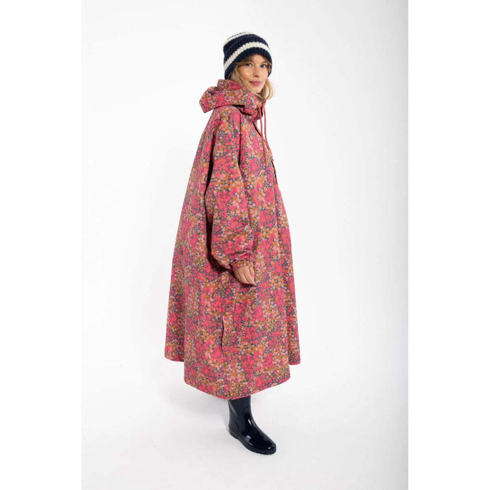 Danefae Danedream Drops Rain Poncho Bennygood Pink L-XL