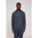 MAZINE Herren Hemd Leinen Classic ink blue M