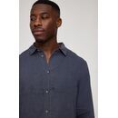 MAZINE Herren Hemd Leinen Classic ink blue M