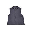 MAZINE Damen Bluse �rmellos Leinen ink blue XS