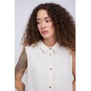 MAZINE Damen Bluse �rmellos Leinen moon XS