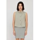 MAZINE Damen Bluse �rmellos Leinen seagrass XS