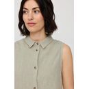 MAZINE Damen Bluse �rmellos Leinen seagrass XS