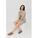 MAZINE Damen Bluse rmellos Leinen seagrass M