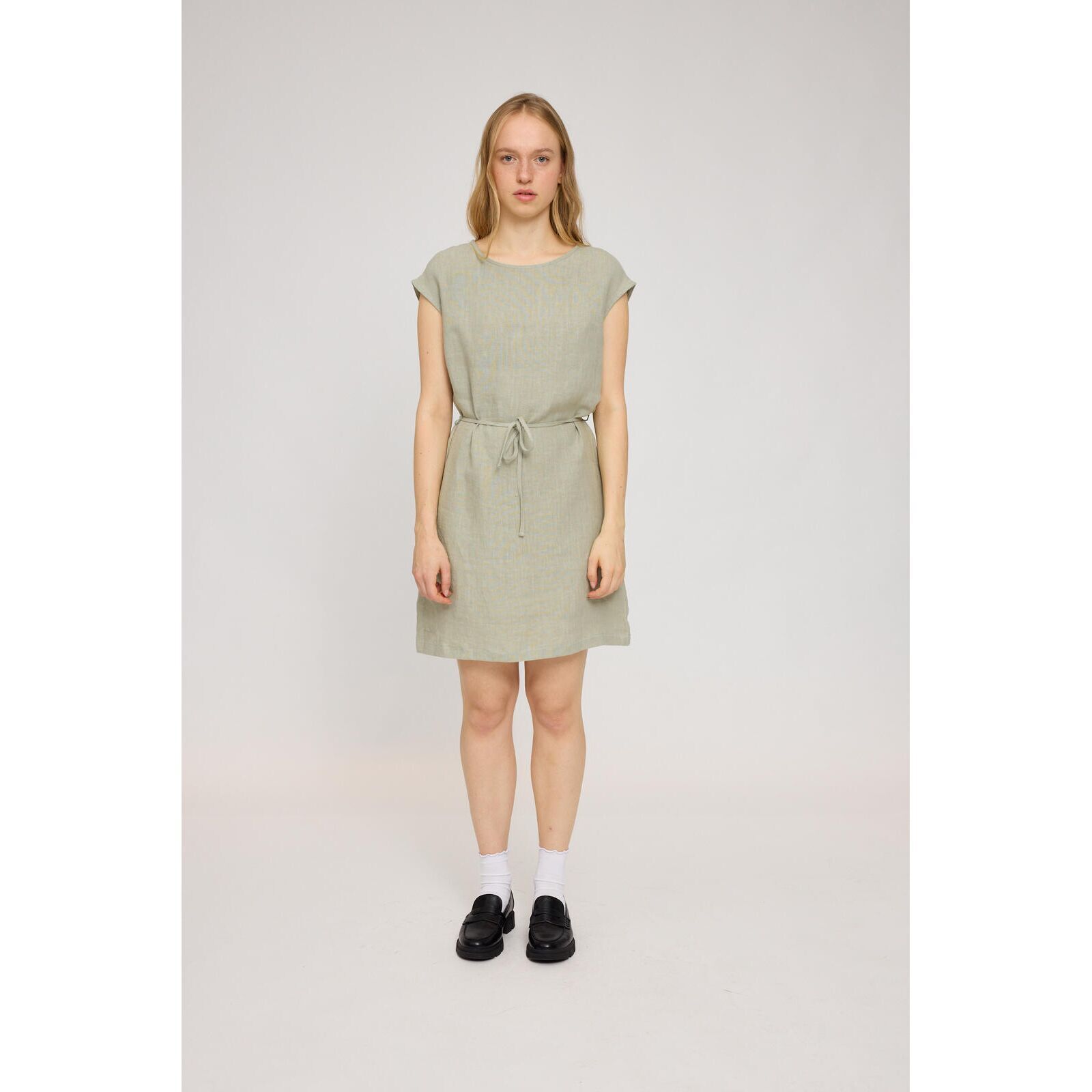 MAZINE Damen Kleid Leinen seagrass S