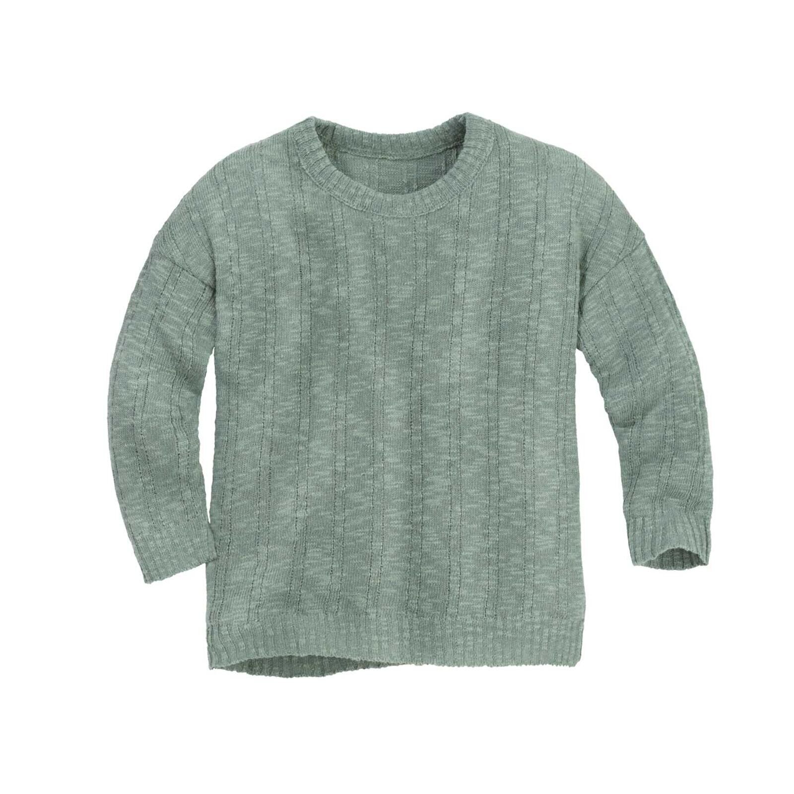 disana Kinder Pullover mit Leinen jade 74/80