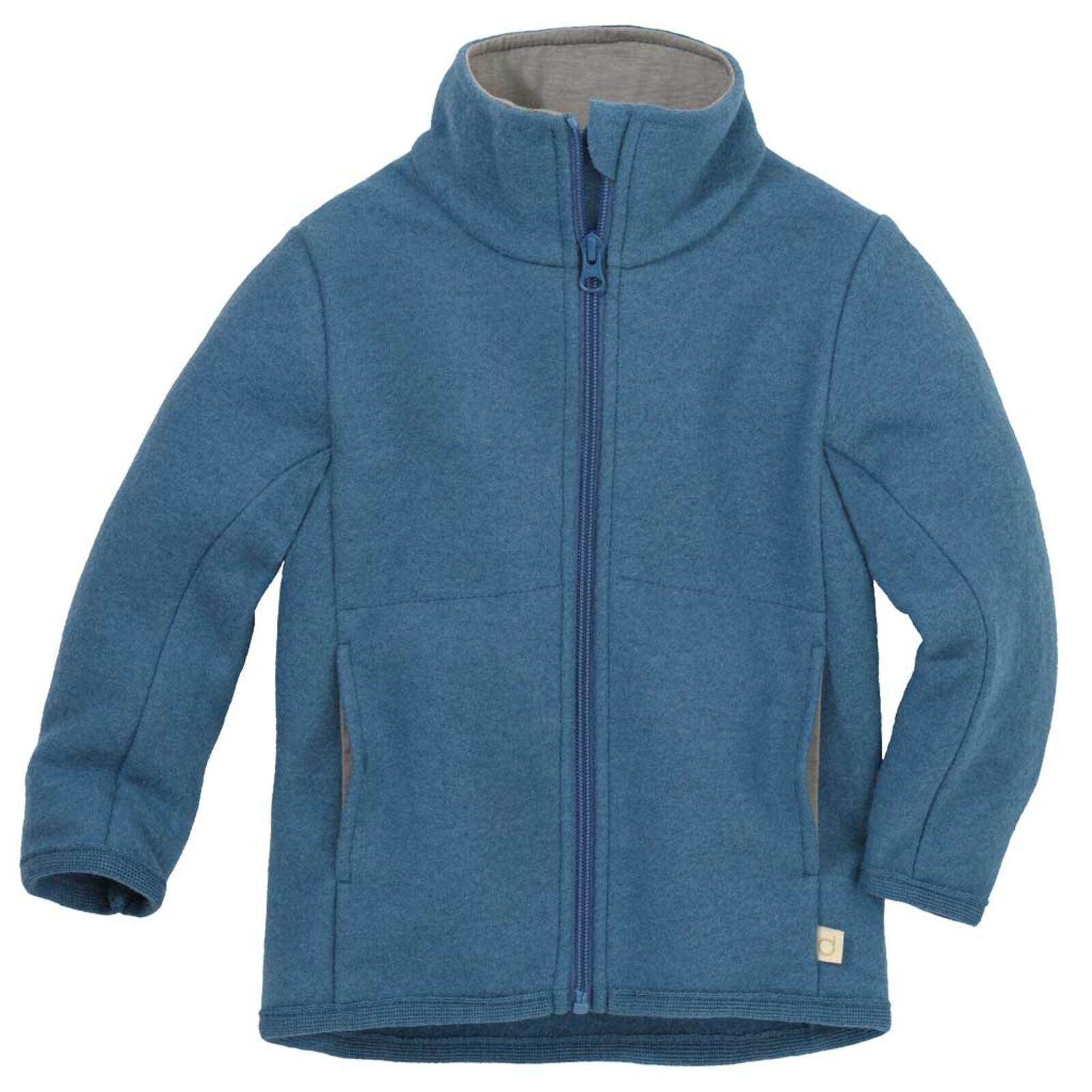 disana Kinder Jacke Walk ZIPPER taubenblau 74/80