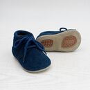 POLOLO Kinder Schuhe Laufanf�nger Porto Schn�rer blau 20