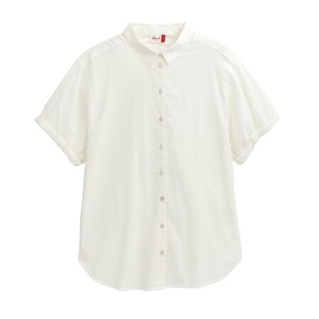 People Wear Organic Damen Bluse kurzarm weiß