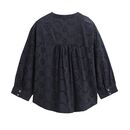 People Wear Organic Damen Bluse dunkelblau