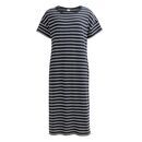 People Wear Organic Damen Kleid Jersey dunkelblau geringelt L