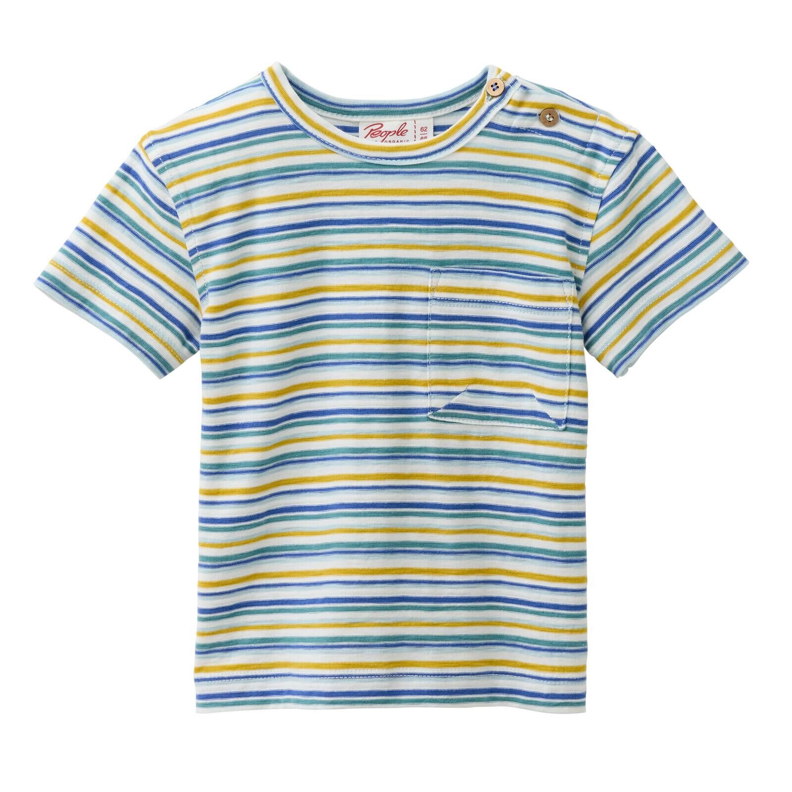 People Wear Organic Baby Shirt kurzarm bunt geringelt