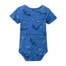 People Wear Organic Baby Body kurzarm royalblau Wassertiere 74/80