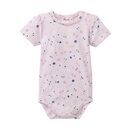 People Wear Organic Baby Body kurzarm hellrosa Sommerblumen 86/92