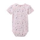 People Wear Organic Baby Body kurzarm hellrosa Sommerblumen 86/92