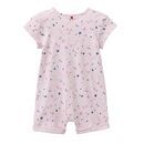 People Wear Organic Baby Overall kurz hellrosa Sommerblumen 86/92